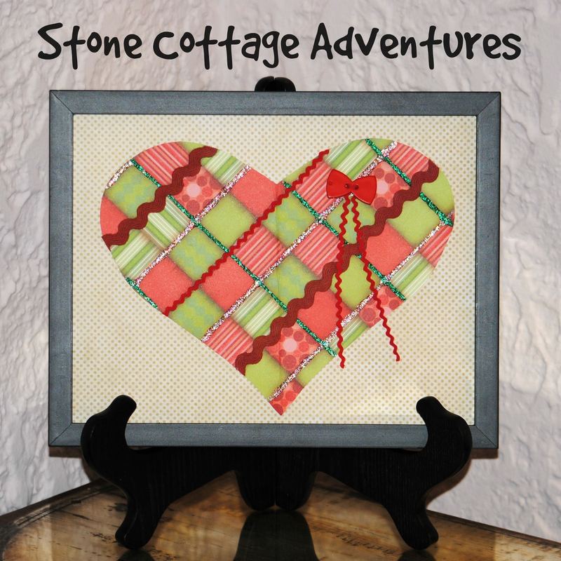 Framed Patchwork Heart β photo 10