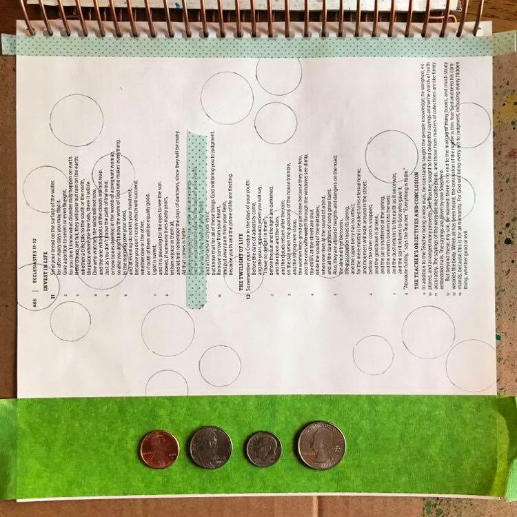 Sort of Silent Saturday Bible Journaling Page – photo 2