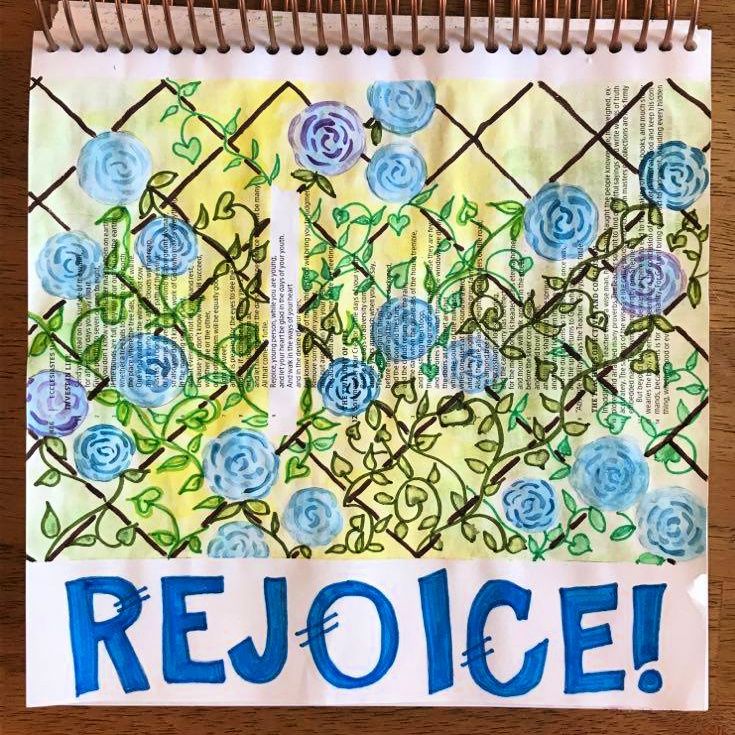 Sort of Silent Saturday Bible Journaling Page – photo 6